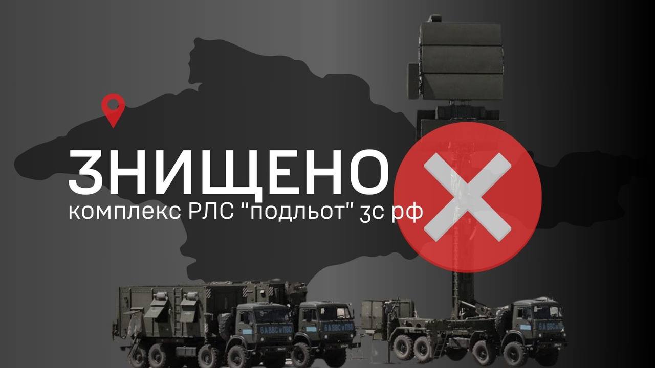 ГУР знищило в Криму російську РЛС "Підльот" вартістю 5 млн доларів